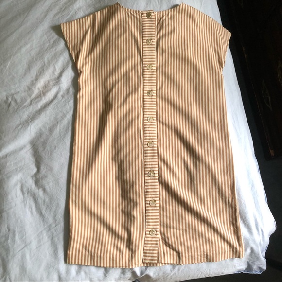 Madewell Button-Back Easy Dress in Stripe - Picture 7 of 8